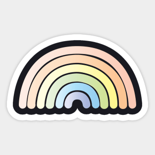 Happy Rainbows Hope Pastel Cute BoomBoomInk Sticker